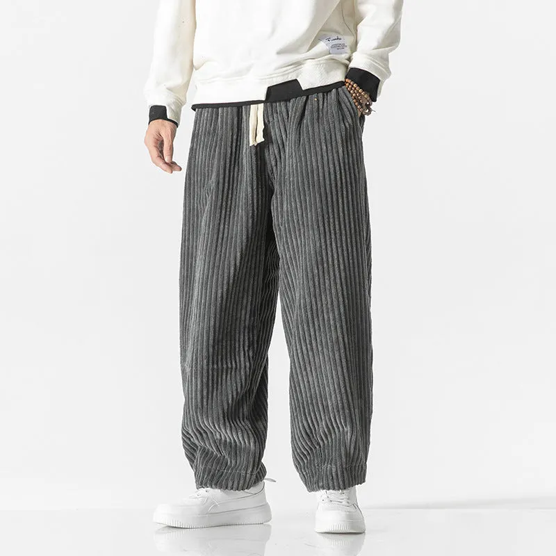 Loose Corduroy Harem Pants