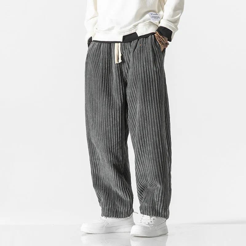 Loose Corduroy Harem Pants