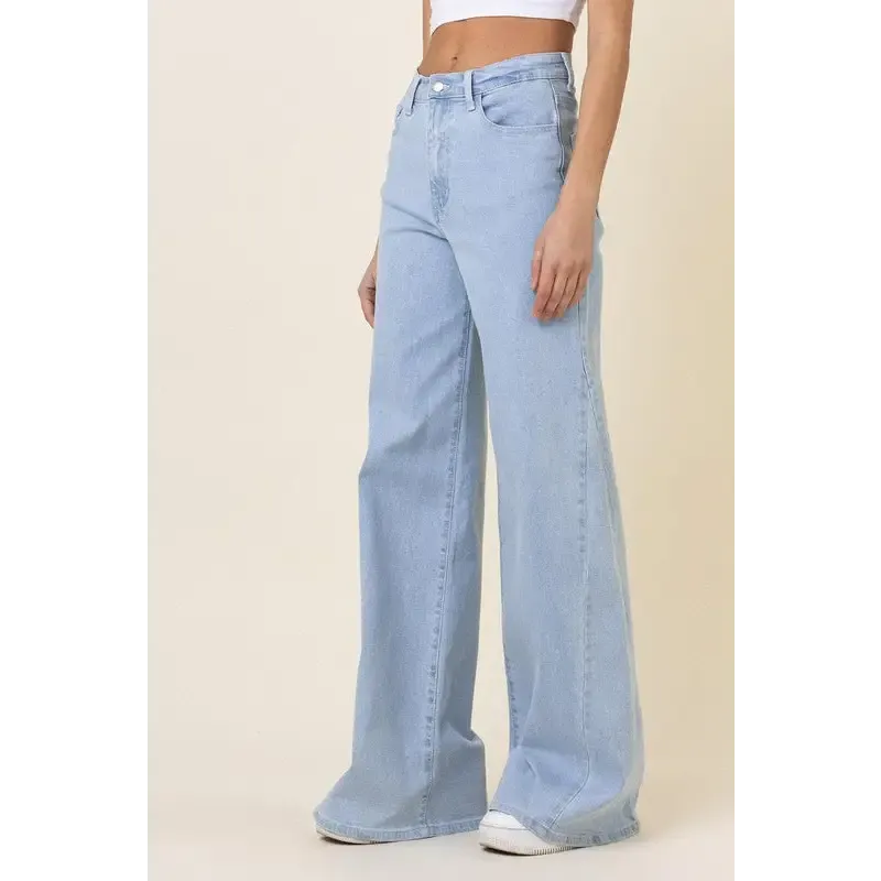 Low Rider Wide Leg Jeans