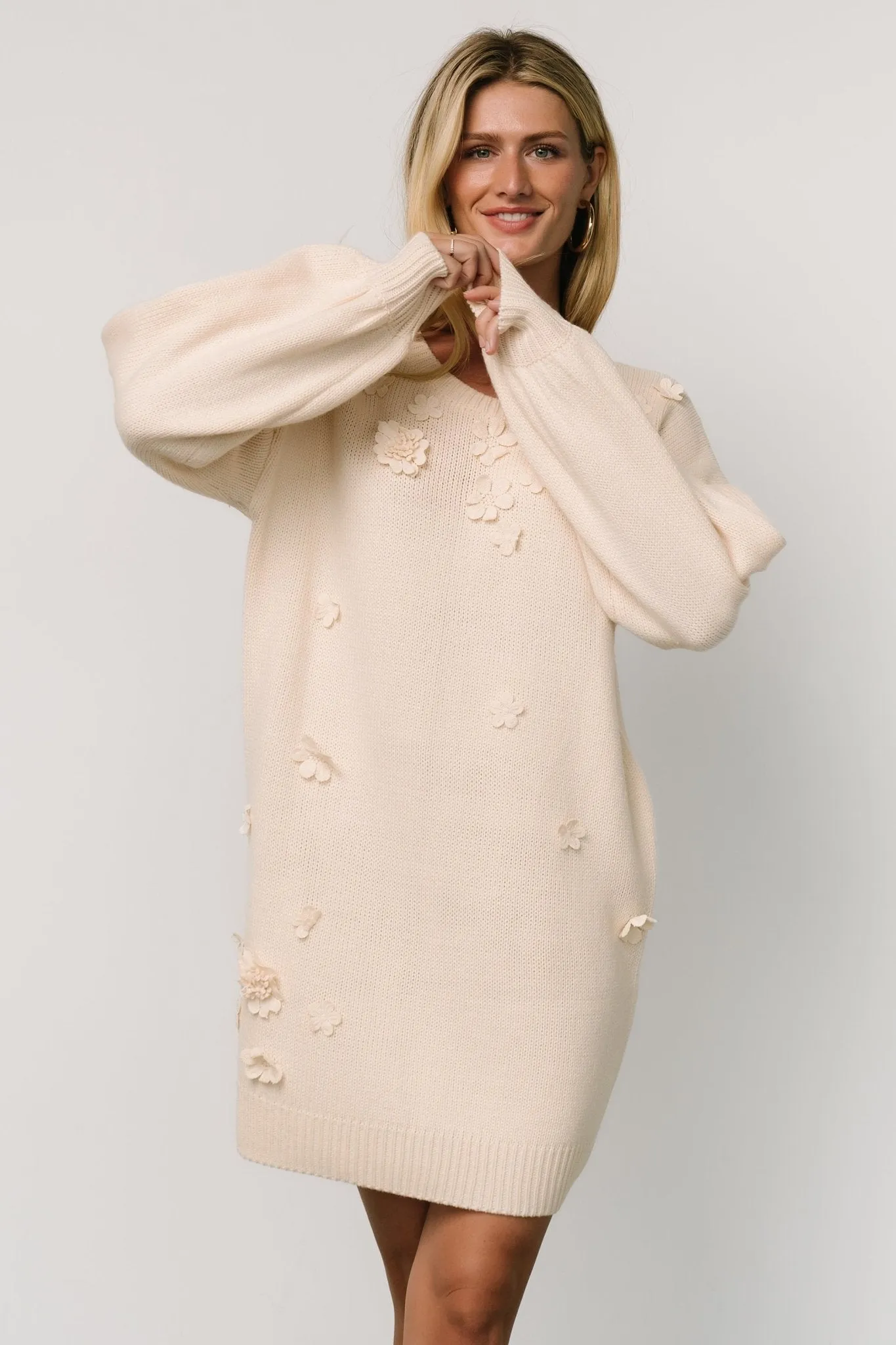 Margaux Sweater Dress | Cream