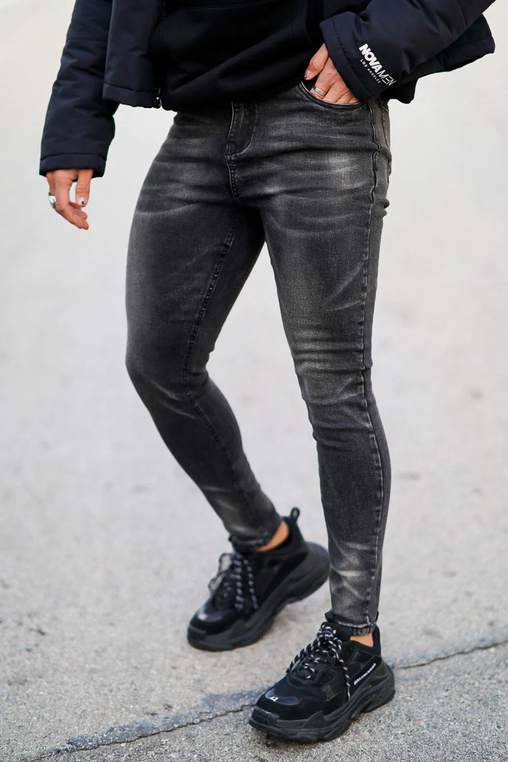 Men's Vintage Skinny Jean - Black