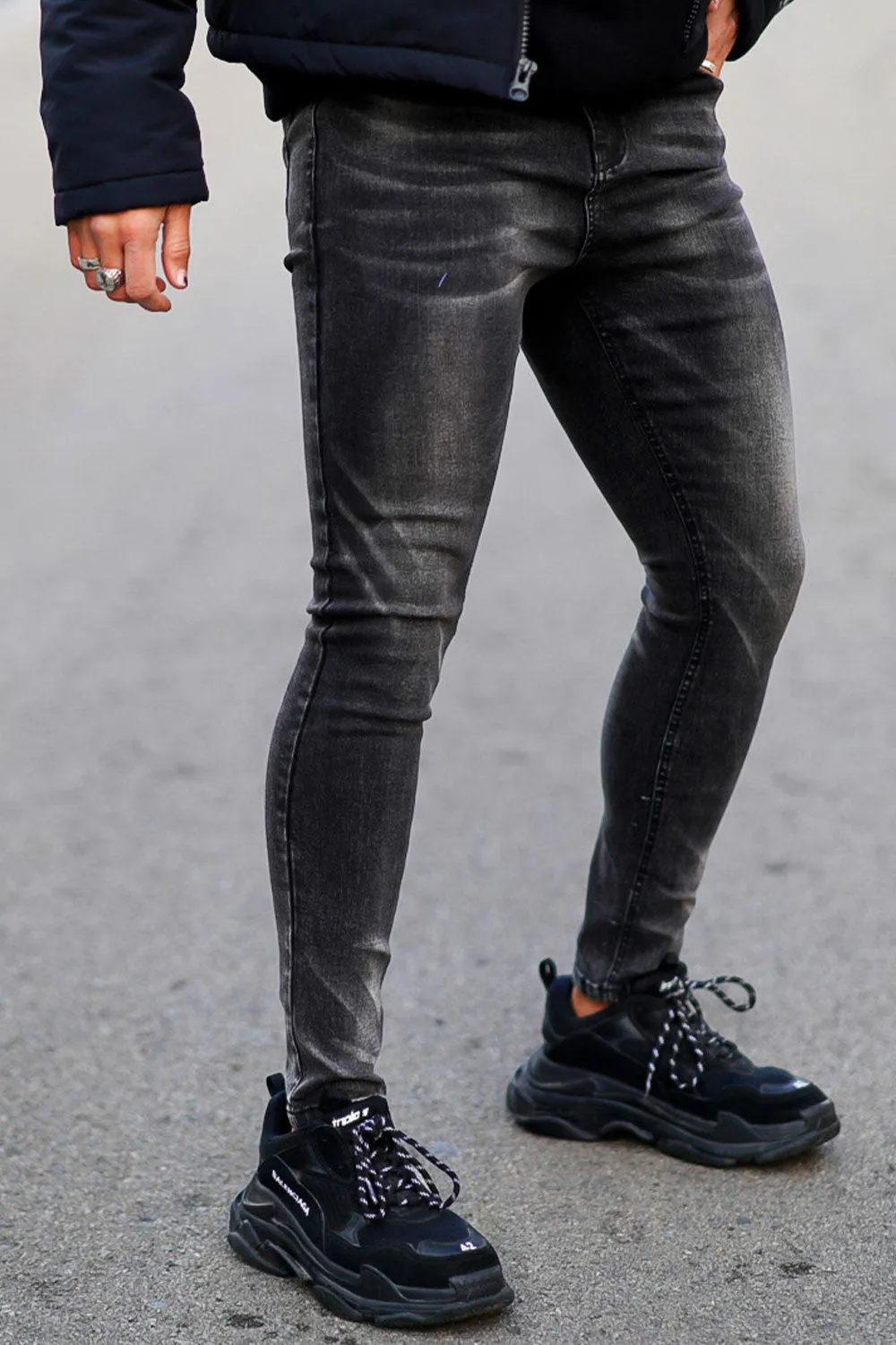 Men's Vintage Skinny Jean - Black