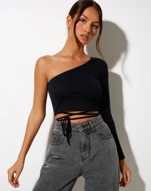 Mitzi Crop Top in Black