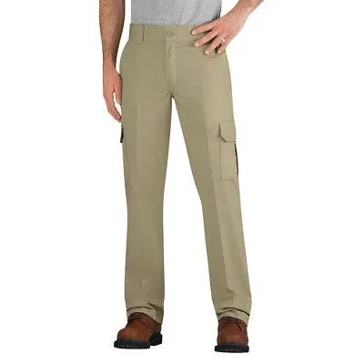 New - Dickies Men's FLEX Slim Fit Straight Leg Cargo Pants - Desert Sand 28x32