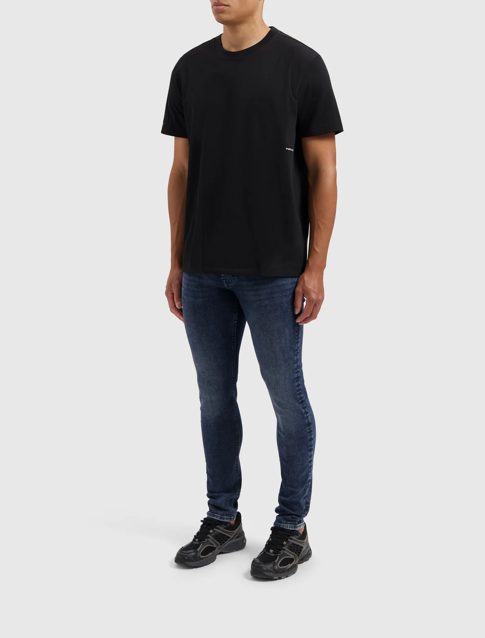 Organic Sideline Wordmark T-shirt | Black