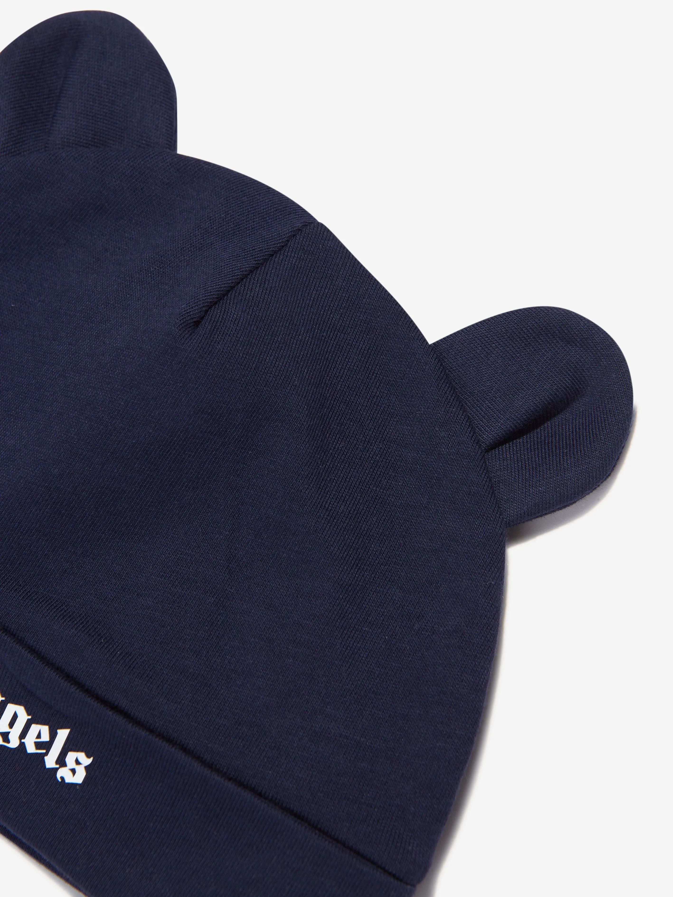 Palm Angels Baby Boys Logo Teddy Bear Beanie in Navy