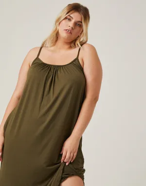 Plus Size Flowy Knit Tank Dress