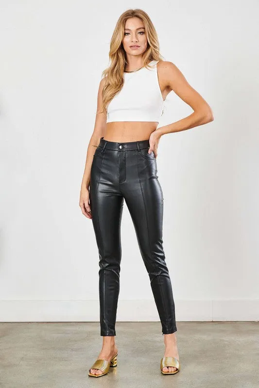 PU skinny jeans