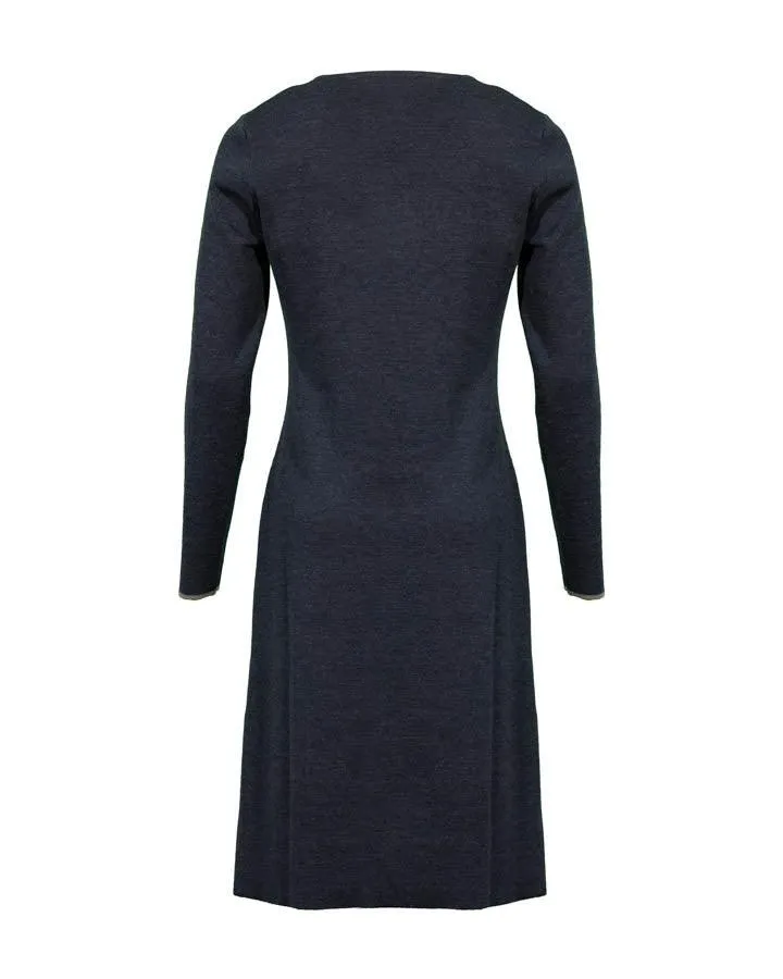 Purotatto V-Neck Knit Dress