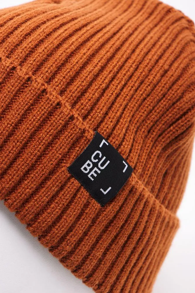 Rib Beanie Rust