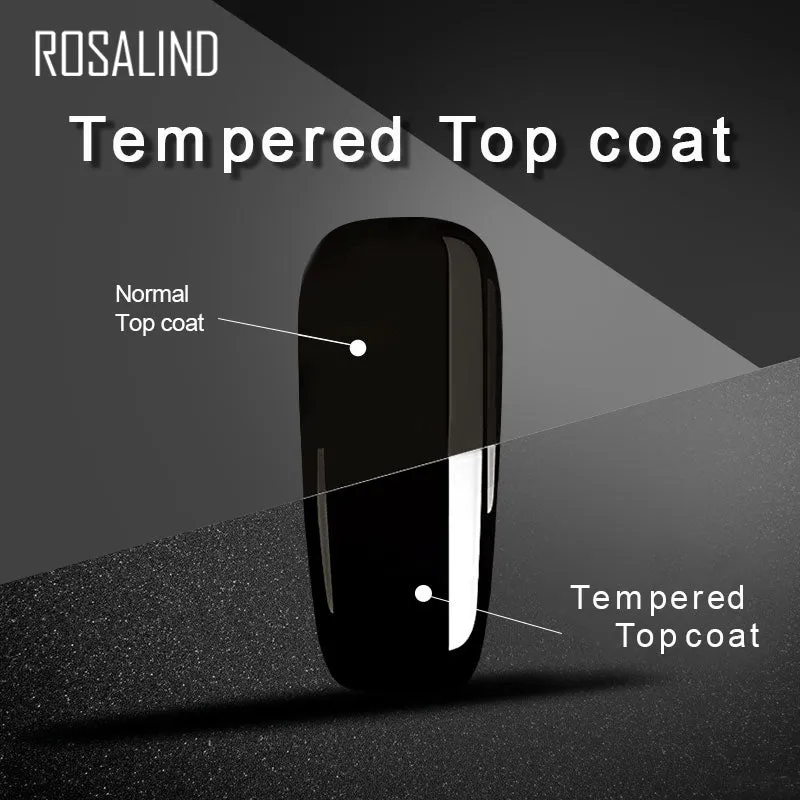 ROSALIND Tempered Top Coat Gel Polish Bright For Nail Art Design LED/UV Lamp