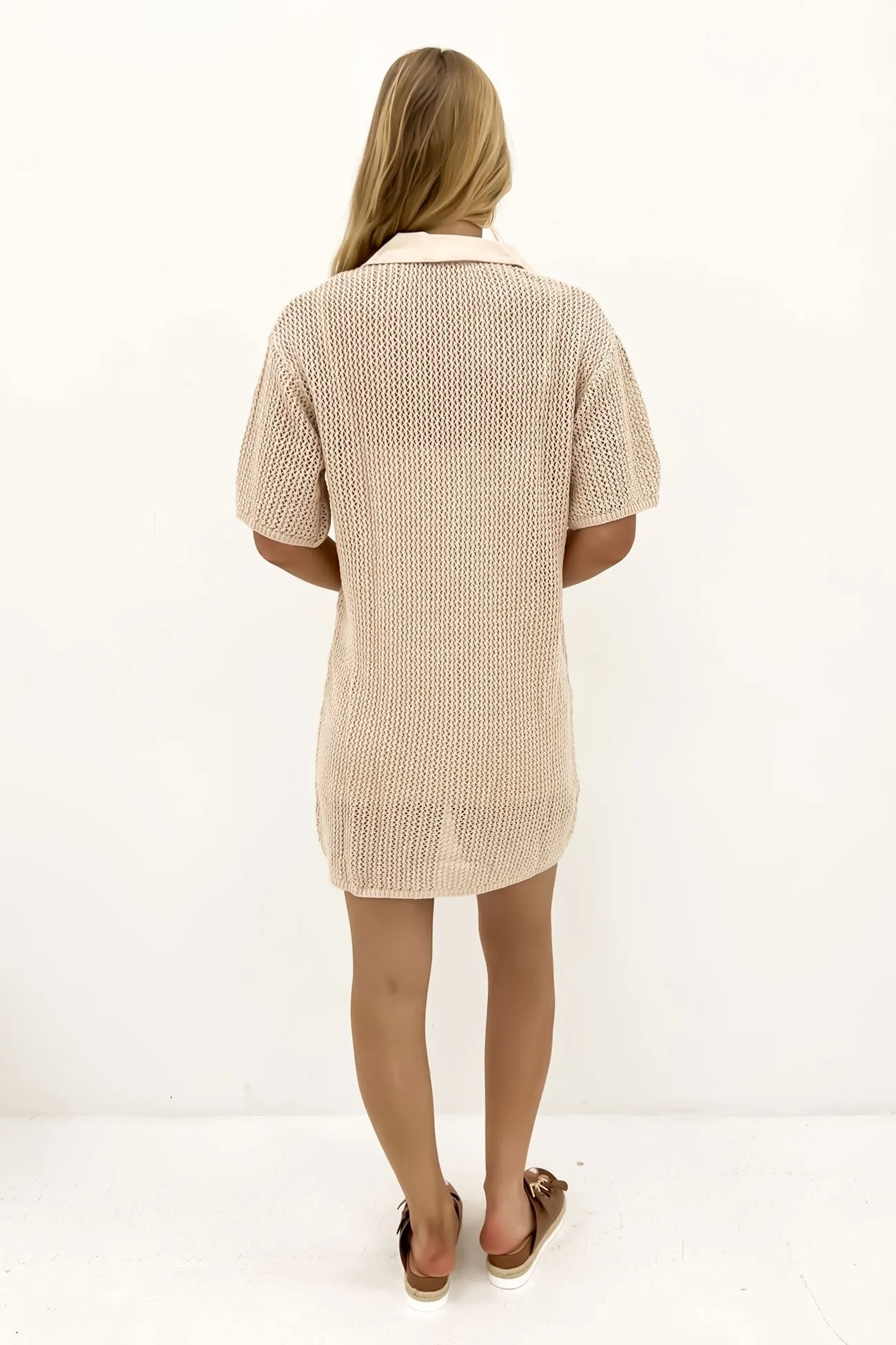 Sadie Shirt Dress Natural