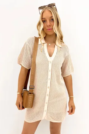 Sadie Shirt Dress Natural