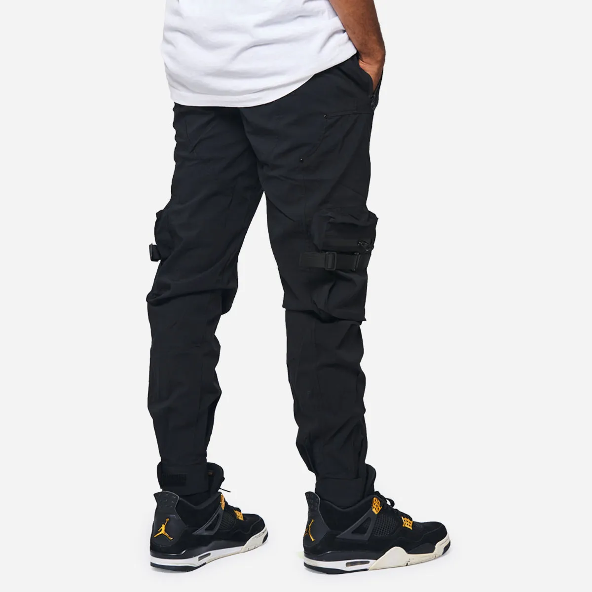 Staple Nylon Cargo Pants Black