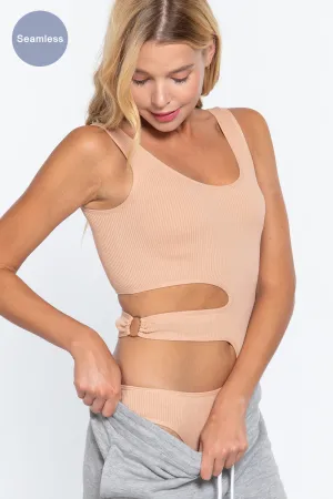 Suave Cut-out Seamless Bodysuit