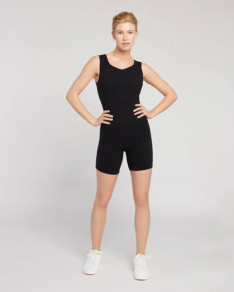 Tatiana Short Bodysuit - Black