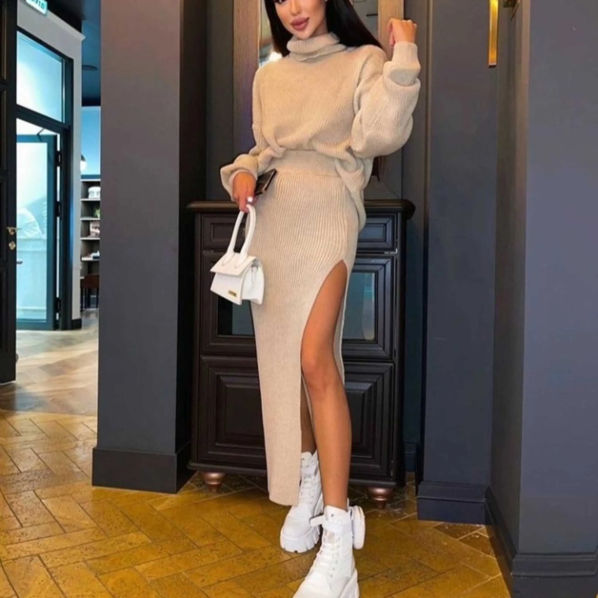 Two Piece Sweater Dress