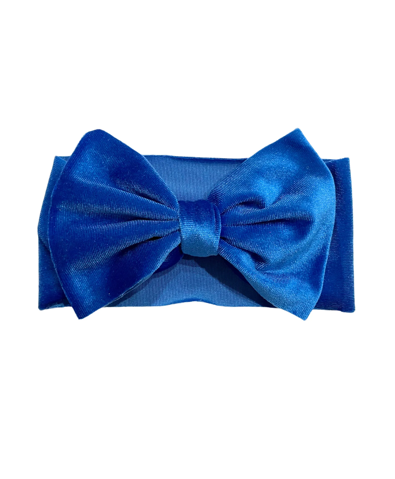 Velvet Baby Headwraps- Blue