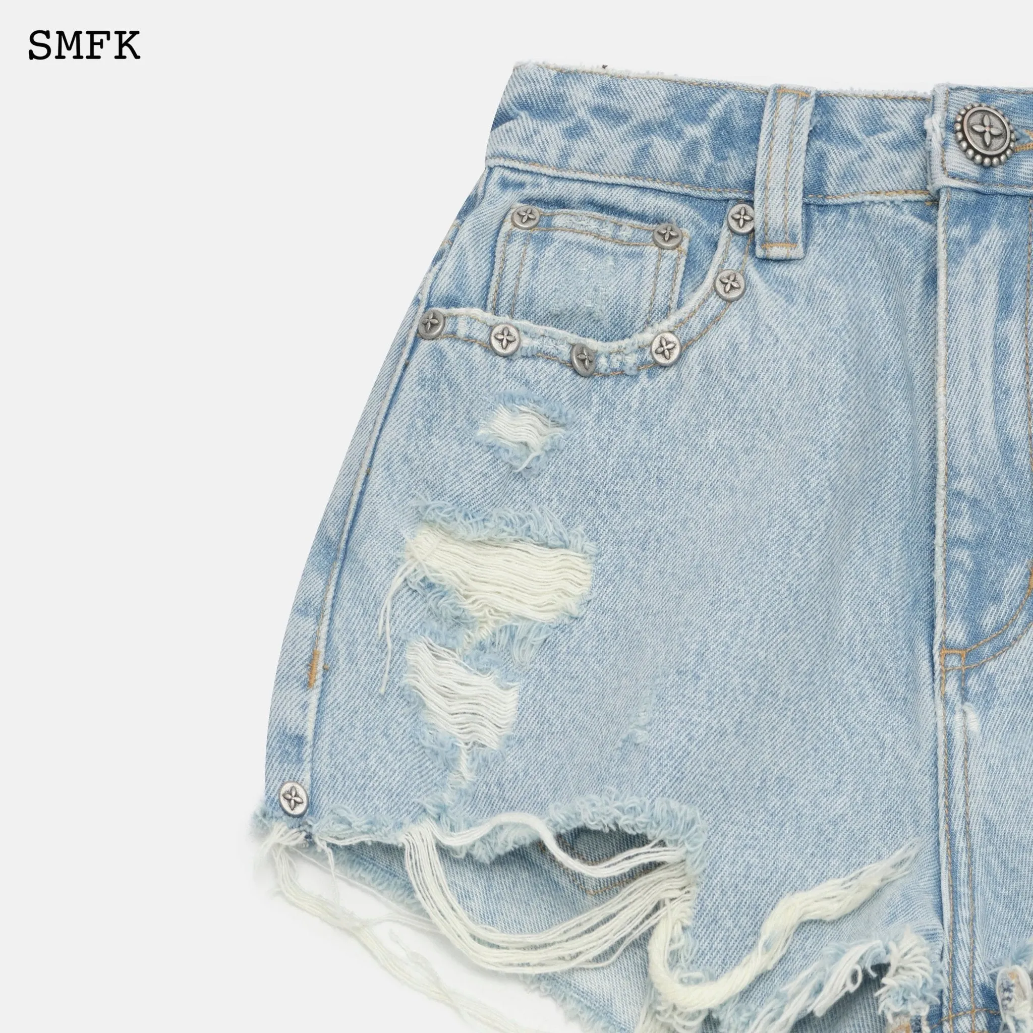 Wilderness Rock Blue Short Jeans