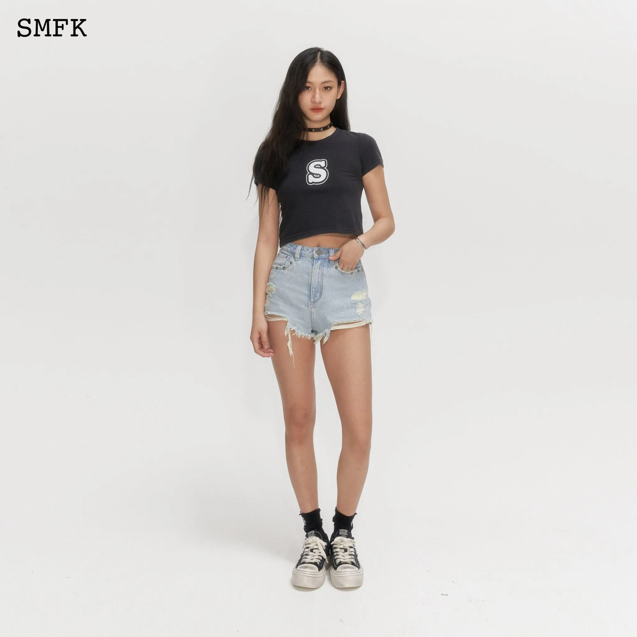 Wilderness Rock Blue Short Jeans