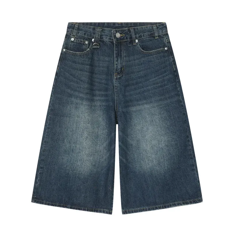 Women's Extra Long  Denim Bermuda Shorts