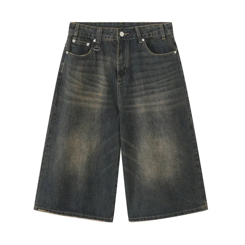 Women's Extra Long  Denim Bermuda Shorts