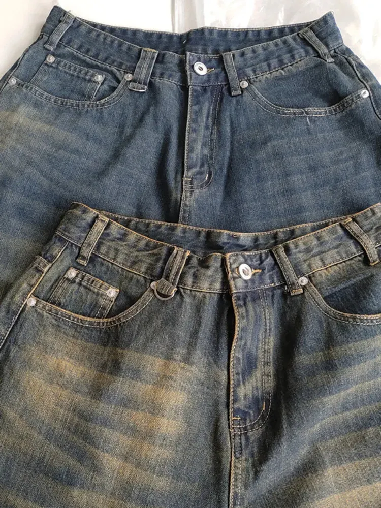 Women's Extra Long  Denim Bermuda Shorts