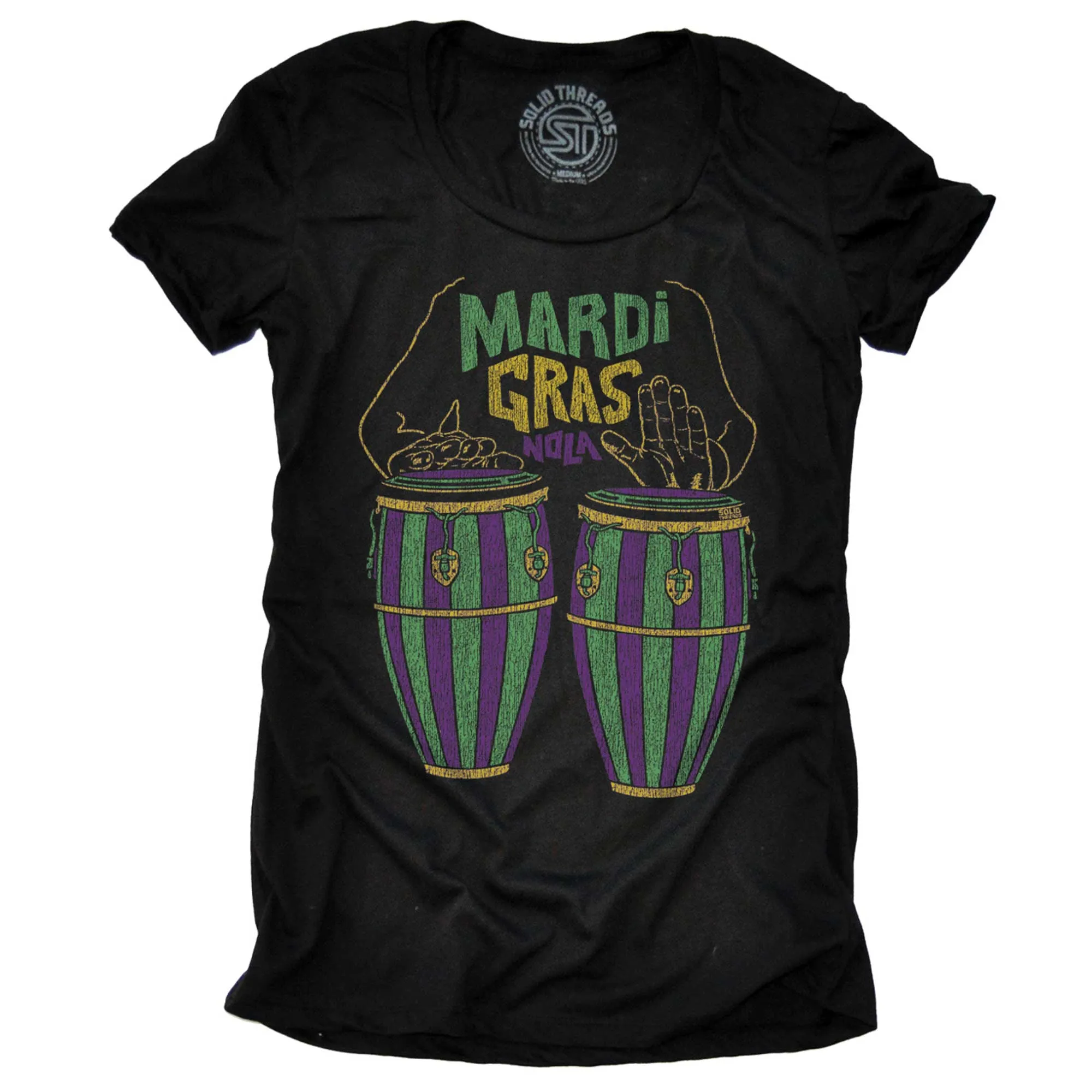 Women's Mardi Gras Drums T-shirt